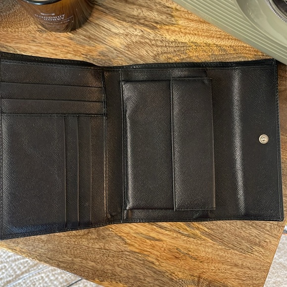 Large Black Saffiano Leather Prada Wallet - Picture 5 of 11
